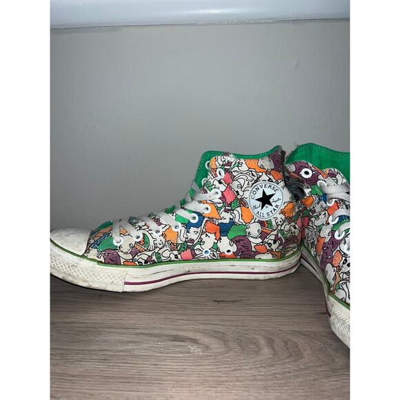 Converse Chuck Taylor Multicolor Shoes Faces Party High All Star Sneakers 12 - Picture 4 of 9